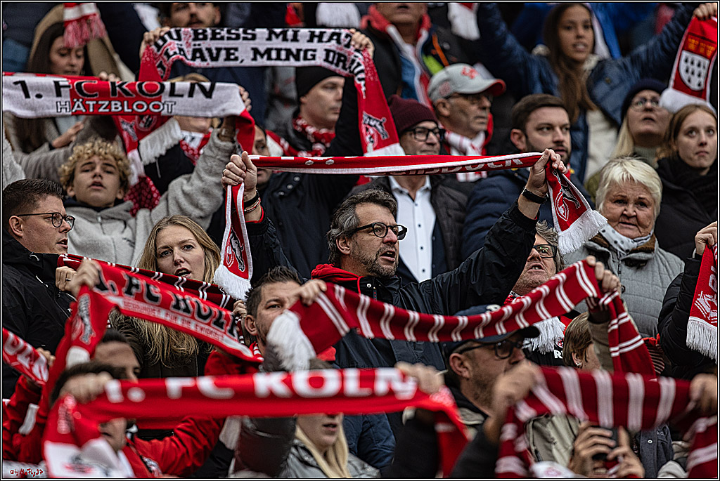 1. Fussball Bundesliga, 1.FC Koeln - FC Augsburg, 04.11.2023