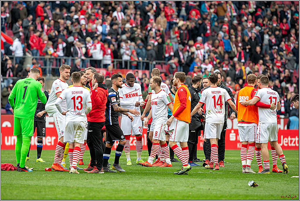 Fussball 2.Bundesliga, 1.FC Koeln - DSC Arminia Bielefeld, 09.03.2019