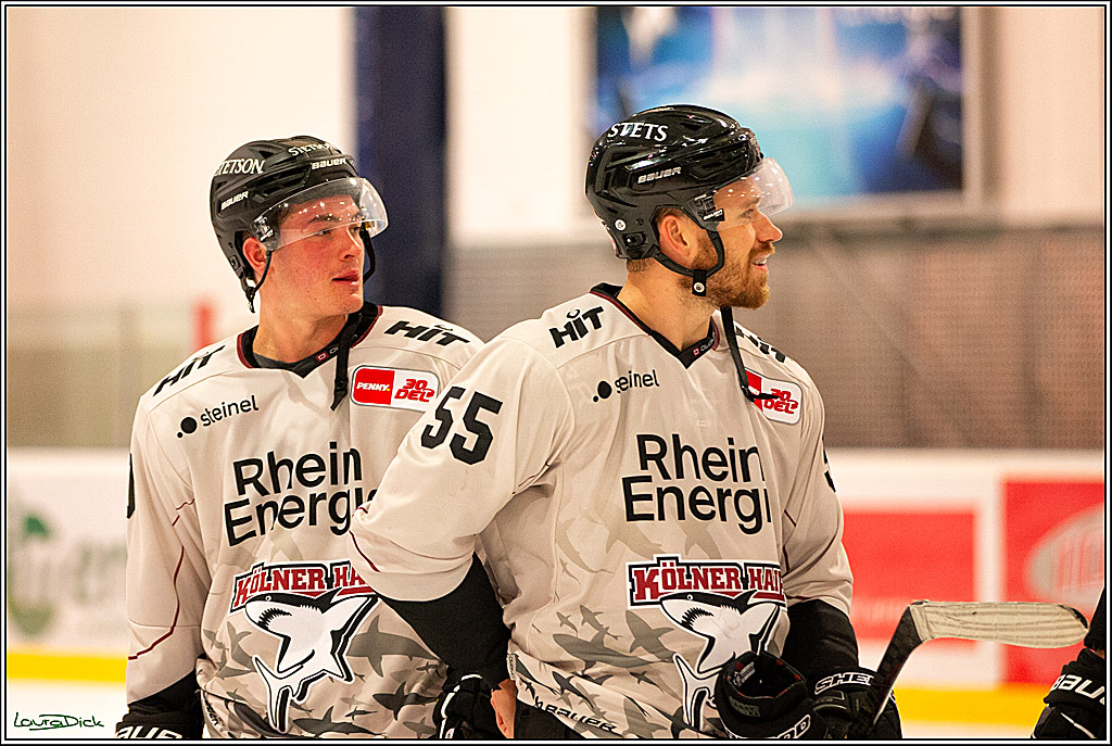 PENNY DEL; Testspiel Koelner Haie- Duesseldorfer EG; Koeln, 03.09.2023