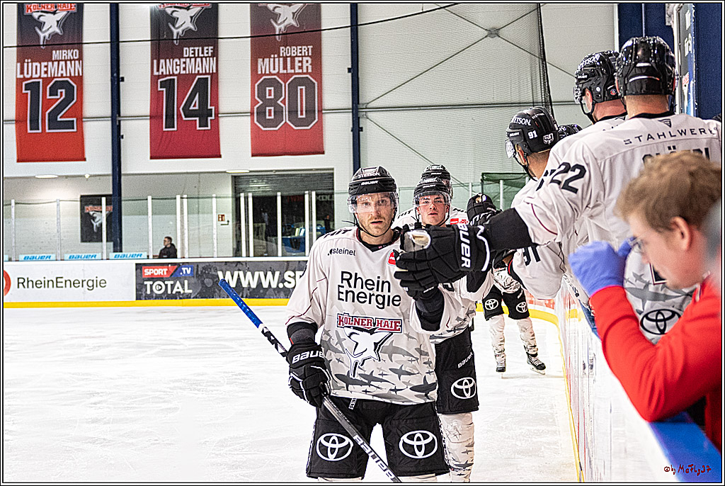 PENNY DEL 1. Testspiel Koelner Haie - Duesseldorfer EG ; Koeln, 03.09.2023