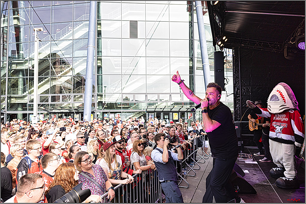 PENNY DEL Saisoneroeffnungsfeier Koelner Haie; Koeln, 03.09.2023