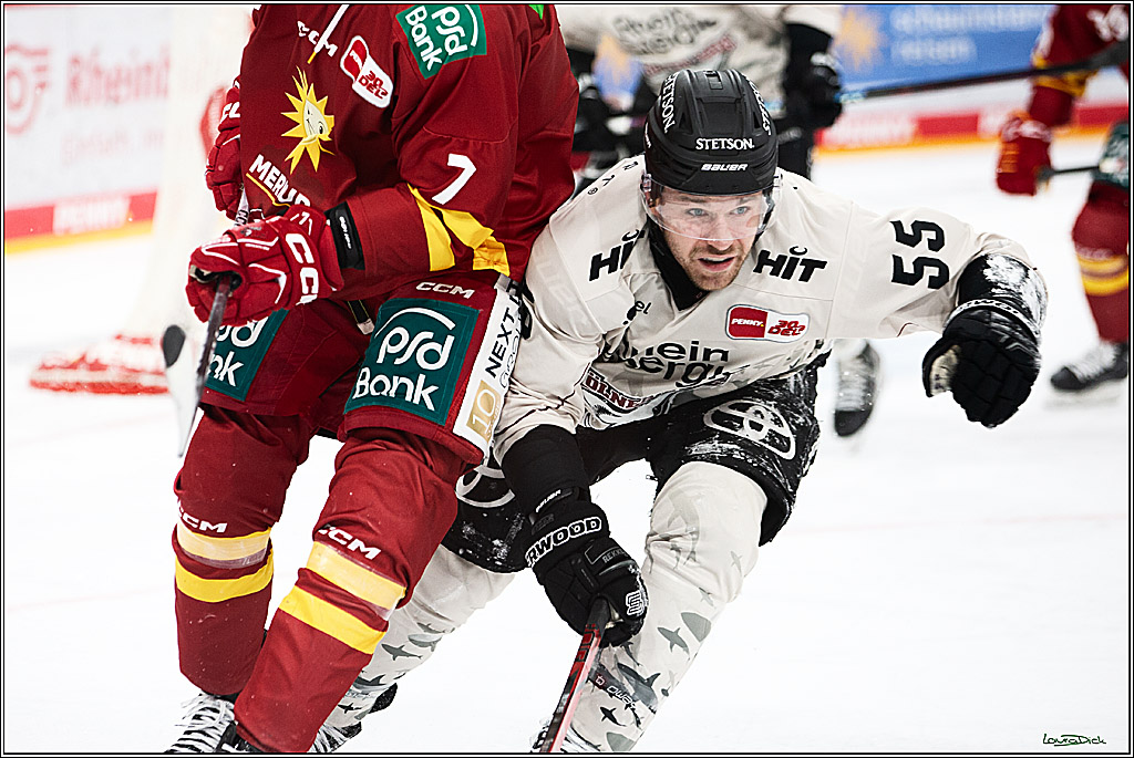PENNY DEL; Duesseldorfer EG- Koelner Haie; Duesseldorf, 03.12.2023