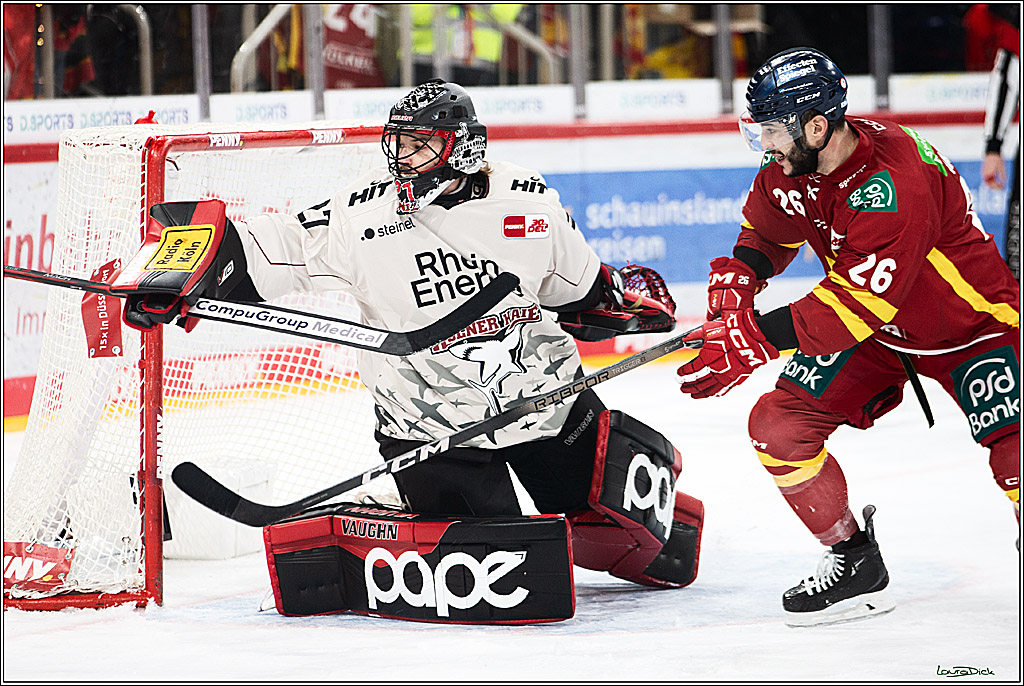 PENNY DEL; Duesseldorfer EG- Koelner Haie; Duesseldorf, 03.12.2023