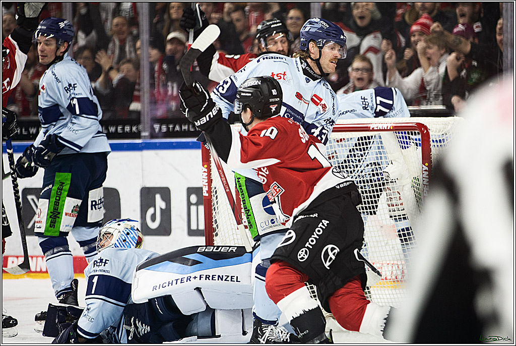 PENNY DEL; Koelner Haie- Straubing Tigers; Koeln, 15.12.2023