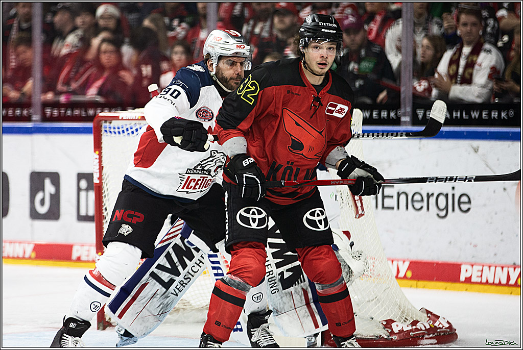 PENNY DEL; Koelner Haie- Nuernberger Ice Tigers; Koeln, 17.12.2023