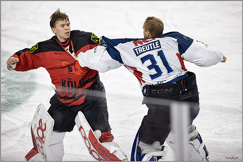 PENNY DEL 1. Koelner Haie - Nürnberg Ice Tigers; Koeln, 17.12.2023