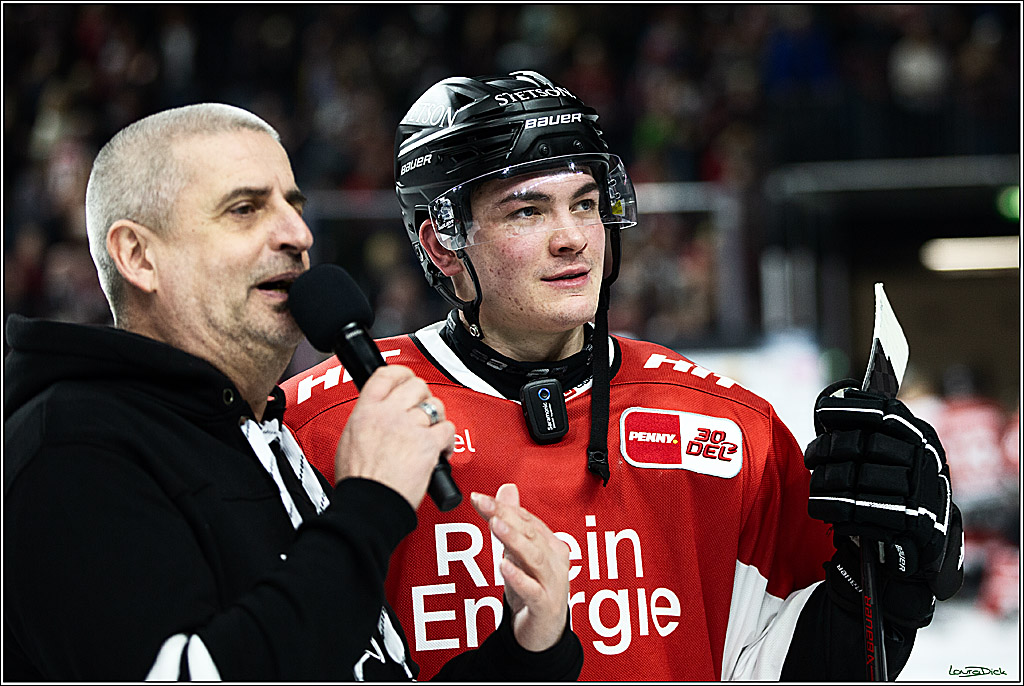 PENNY DEL; Koelner Haie- Loewen Frankfurt; Koeln, 26.12.2023