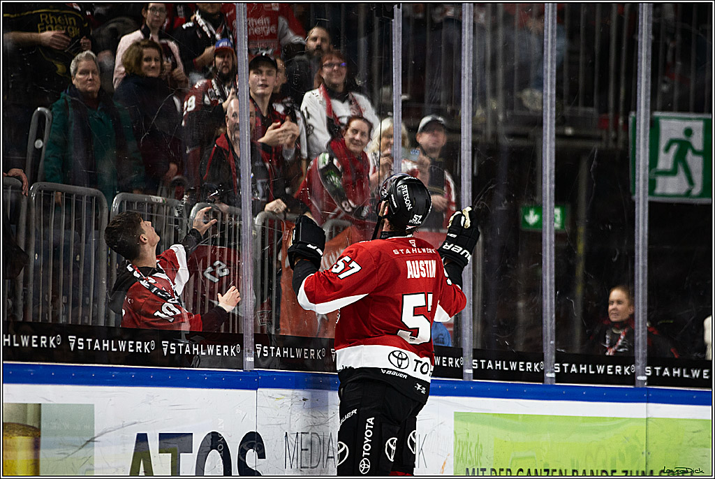 PENNY DEL; Koelner Haie- Duesseldorfer EG; Koeln, 28.12.2023