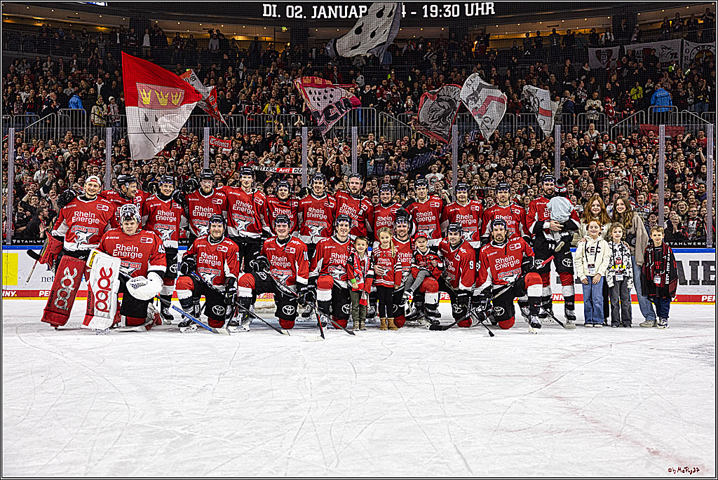 PENNY DEL 1. Kölner Haie -Düsseldorfer EG ; Köln, 28.12.2023