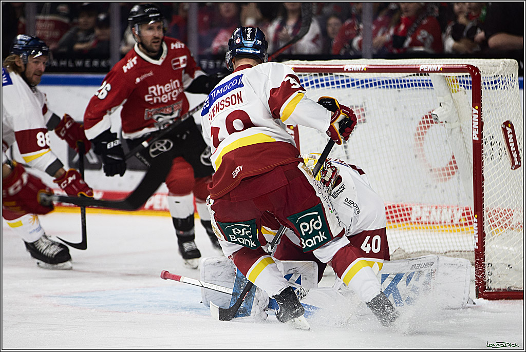 PENNY DEL; Koelner Haie- Duesseldorfer EG; Koeln, 28.12.2023