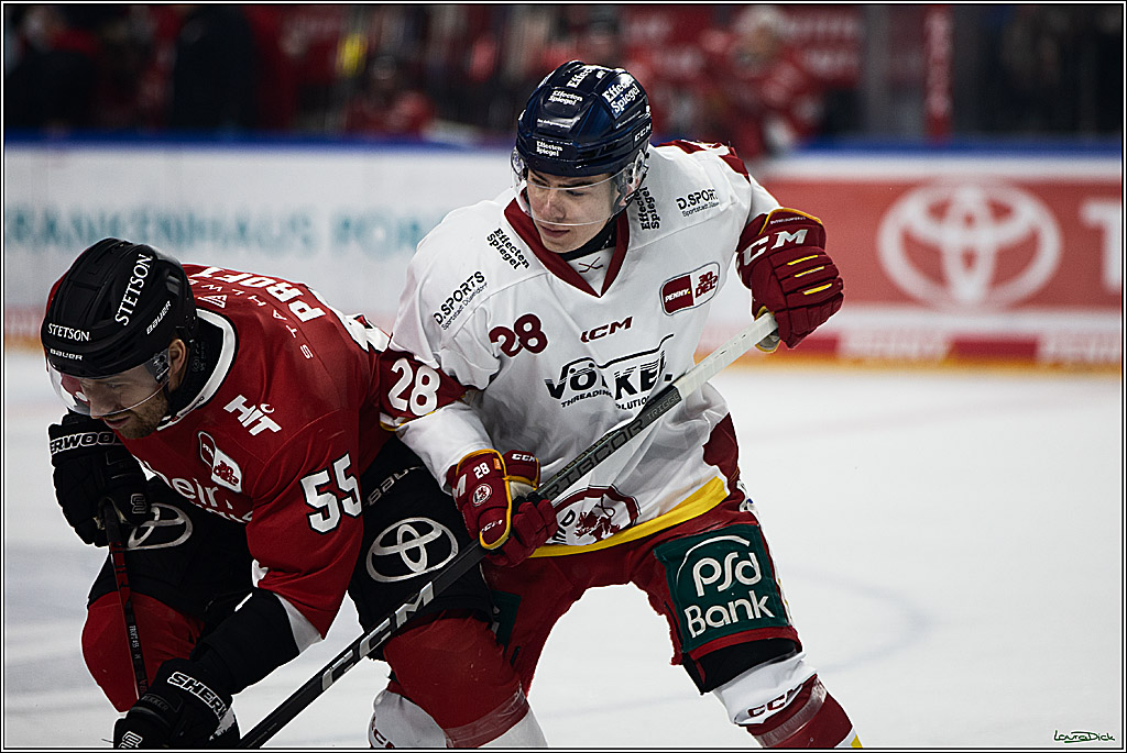 PENNY DEL; Koelner Haie- Duesseldorfer EG; Koeln, 28.12.2023