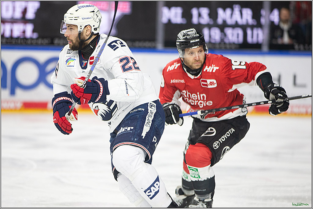 PENNY DEL; Koelner Haie- Adler Mannheim; Koeln, 08.03.2024