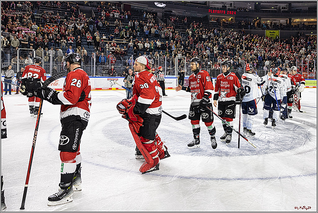 PENNY DEL 1. Playoff-Runde: Kölner Haie - ERC Ingolstadt; Köln, 14.03.2024