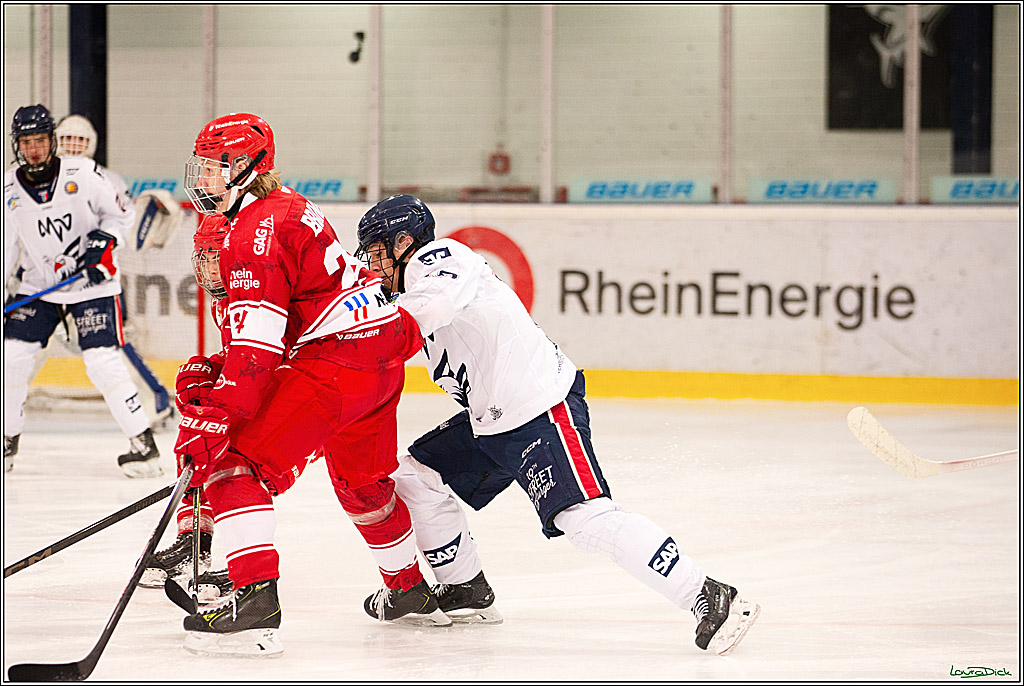 2. Finale Spiel U17 Koelner Junghaie- Jungadler Mannheim; Koeln, 14.04.2024