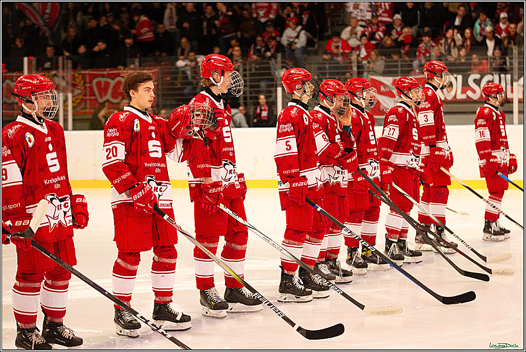 4. Finale Spiel U17 Koelner Junghaie- Jungadler Mannheim; Koeln, 21.04.2024