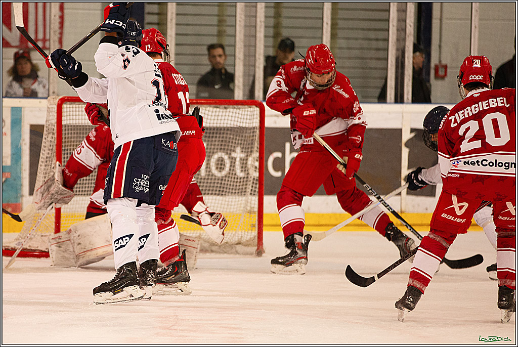 4. Finale Spiel U17 Koelner Junghaie- Jungadler Mannheim; Koeln, 21.04.2024