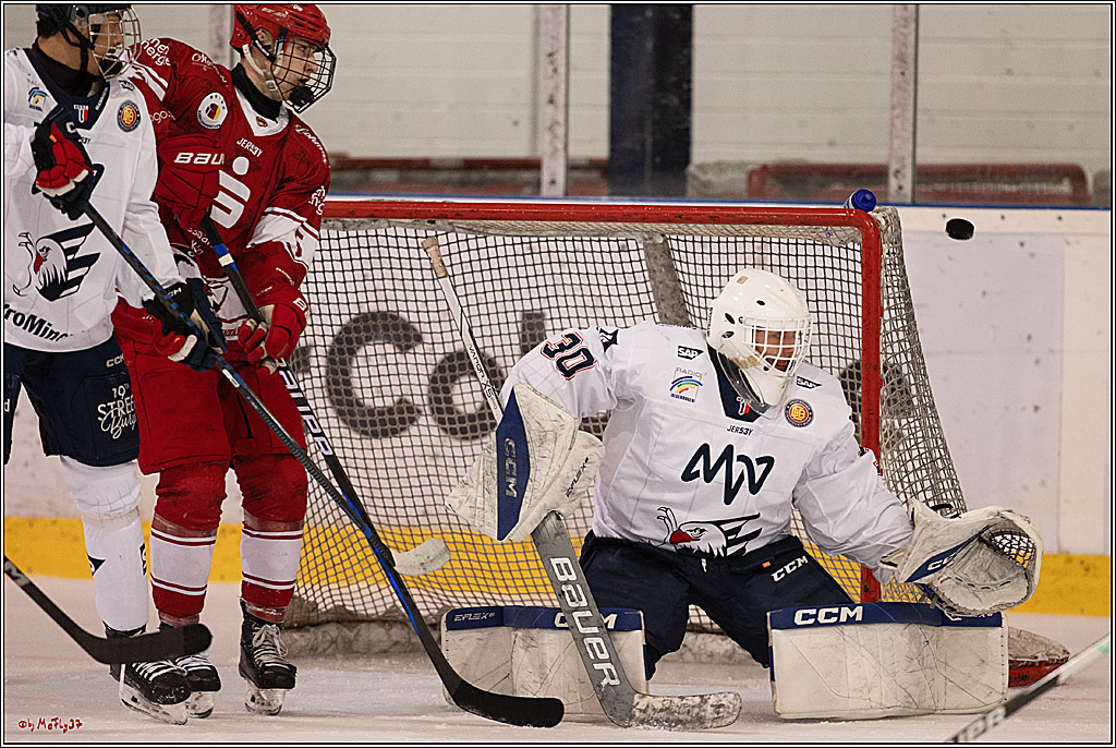 4. Finale Spiel U17 Kölner Junghaie - Jungadler Mannheim 1:5, 21.04.2024