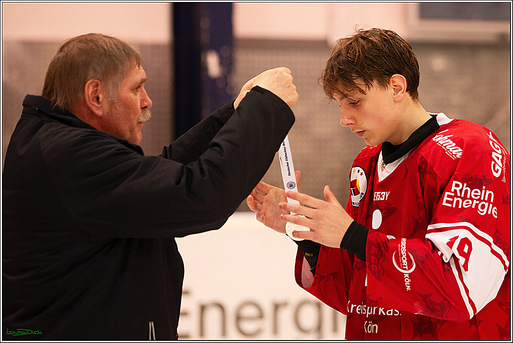 4. Finale Spiel U17 Koelner Junghaie- Jungadler Mannheim; Koeln, 21.04.2024