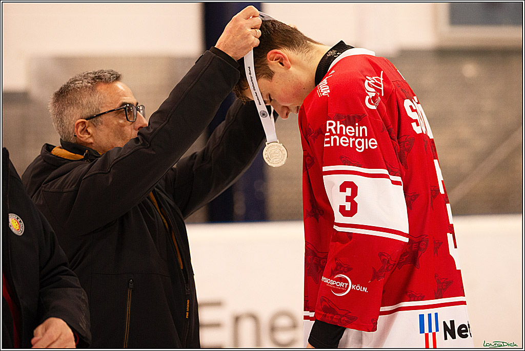4. Finale Spiel U17 Koelner Junghaie- Jungadler Mannheim; Koeln, 21.04.2024