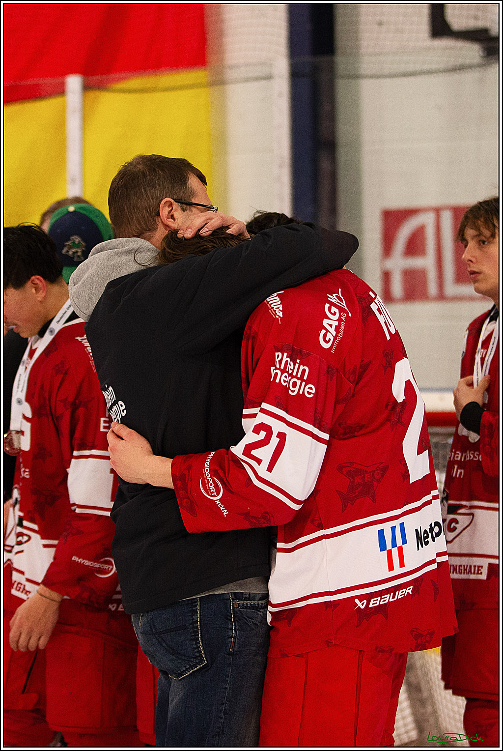 4. Finale Spiel U17 Koelner Junghaie- Jungadler Mannheim; Koeln, 21.04.2024
