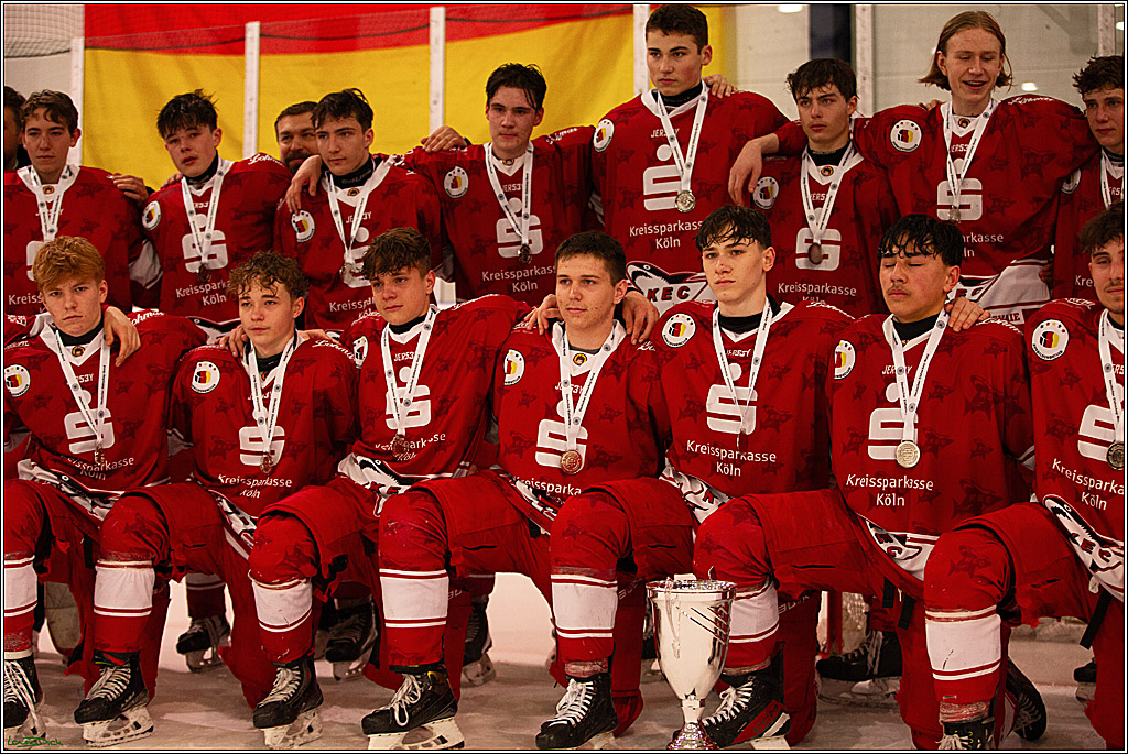 4. Finale Spiel U17 Koelner Junghaie- Jungadler Mannheim; Koeln, 21.04.2024