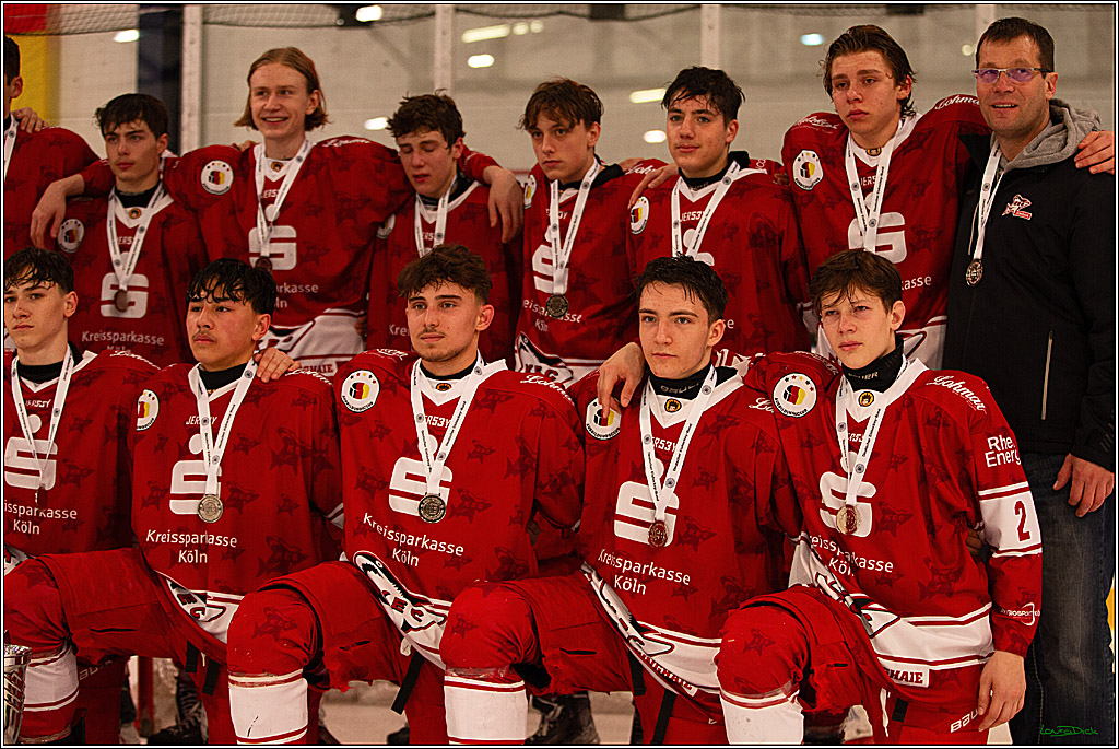 4. Finale Spiel U17 Koelner Junghaie- Jungadler Mannheim; Koeln, 21.04.2024