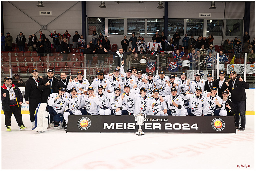 4. Finale Spiel U17 Kölner Junghaie - Jungadler Mannheim 1:5, 21.04.2024