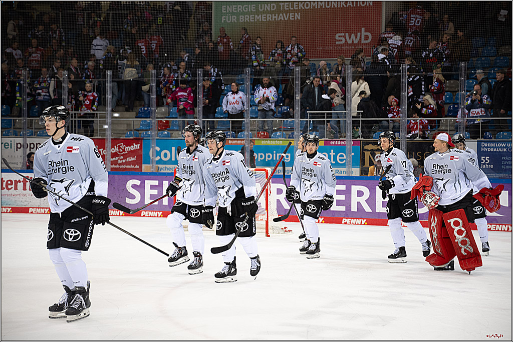 PENNY DEL 1 - Playoff Viertelfinale; Fischtown Pinguins Bremerhaven - Kölner Haie; Bremerhaven, 16.03.2025