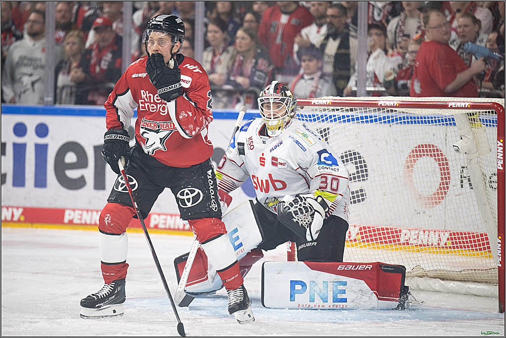 PENNY DEL; Koelner Haie- Fischtown Bremerhaven; Koeln, 18.03.2025