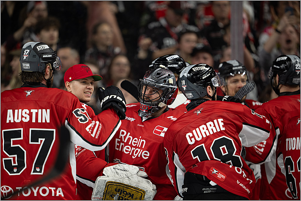 PENNY DEL 1 - Playoff Viertelfinale; Kölner Haie - Fischtown Pinguins Bremerhaven; Köln, 28.03.2025
