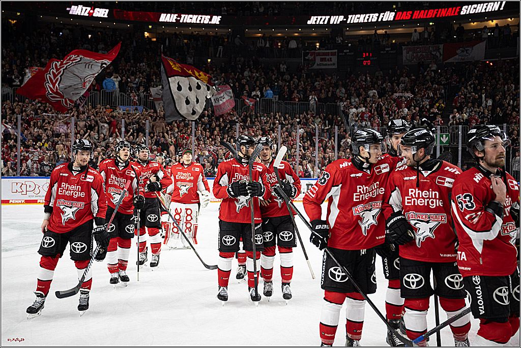 PENNY DEL 1 - Playoff Viertelfinale; Kölner Haie - Fischtown Pinguins Bremerhaven; Köln, 28.03.2025