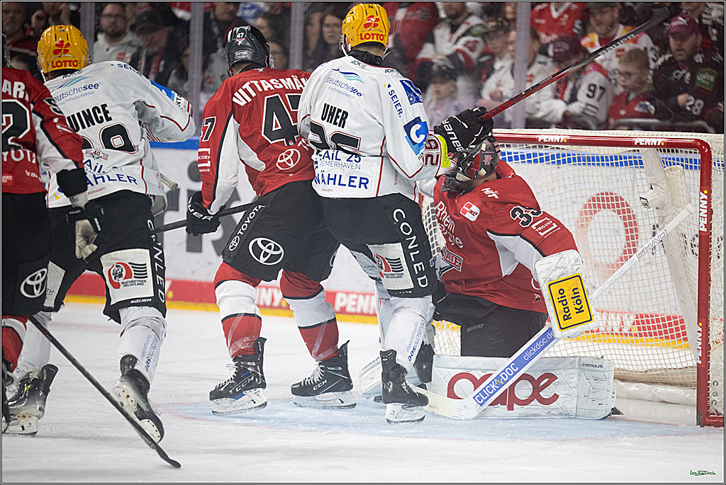PENNY DEL 1 - Playoff Viertelfinale; Kölner Haie - Fischtown Pinguins Bremerhaven; Köln, 28.03.2025