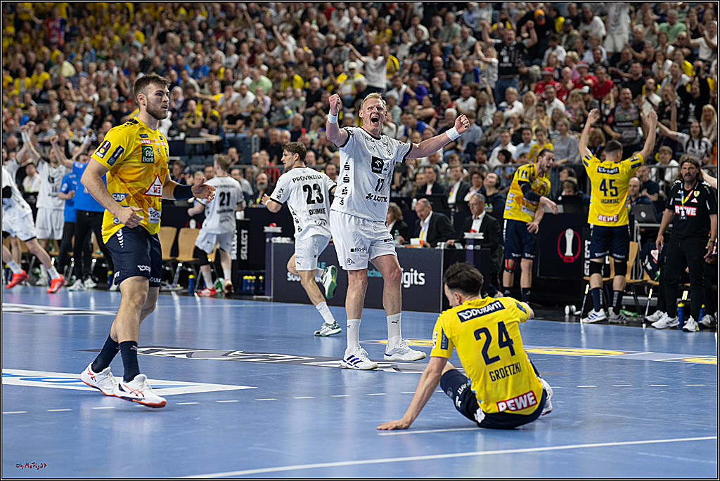 DHB-Pokal Lidl-F4 - THW Kiel - Rhein-Neckar Löwen; Köln, 12.04.2025