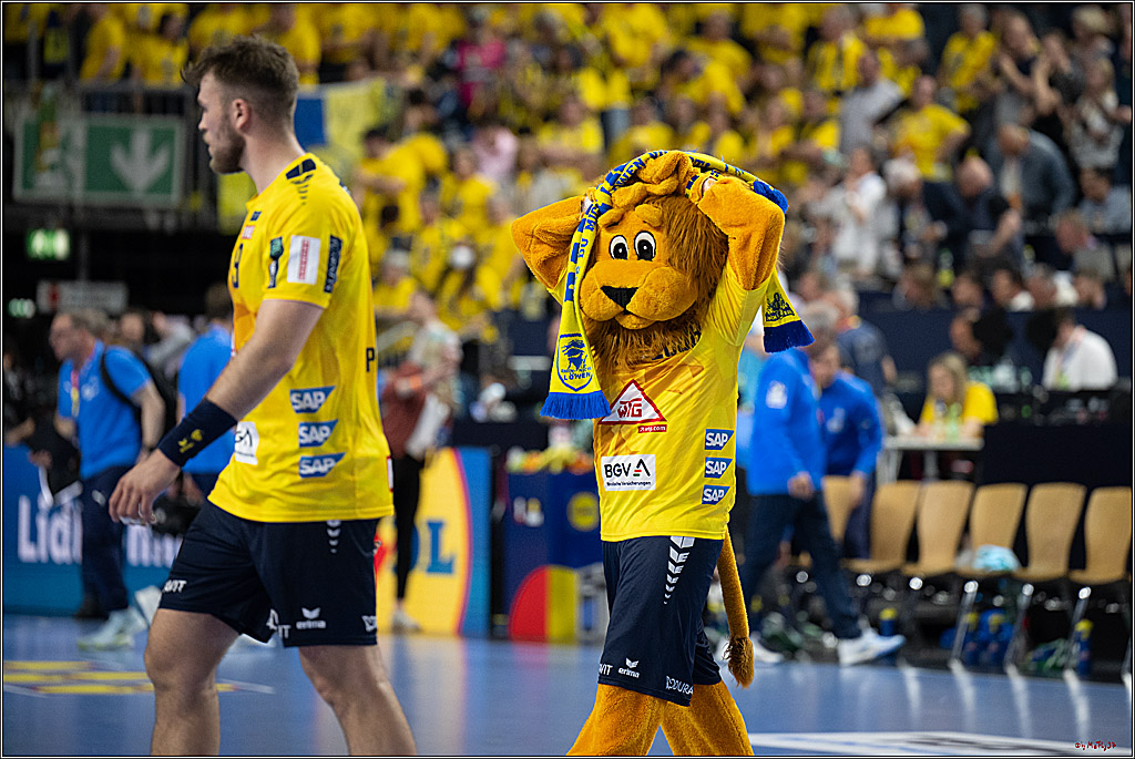 DHB-Pokal Lidl-F4 - THW Kiel - Rhein-Neckar Löwen; Köln, 12.04.2025