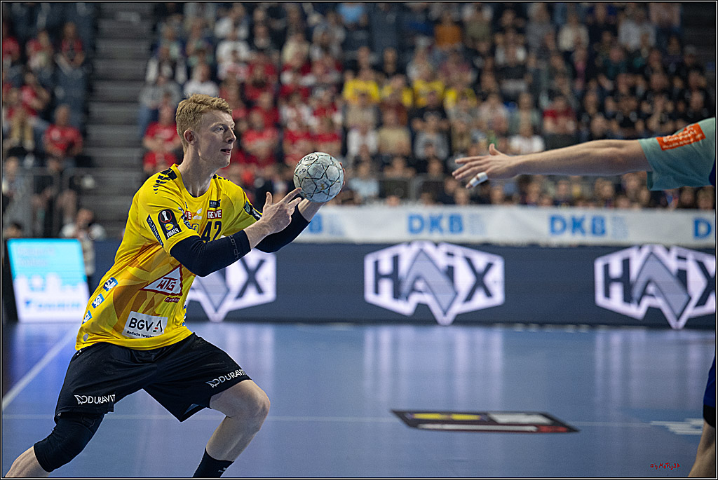 DHB-Pokal Lidl-F4  Spiel um 3. Platz - Rhein-Neckar Löwen - HBW Balingen-Weilstetten; Köln, 13.04.2025