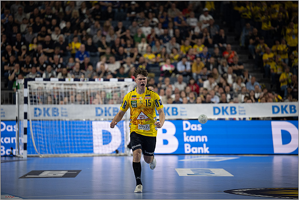 DHB-Pokal Lidl-F4  Spiel um 3. Platz - Rhein-Neckar Löwen - HBW Balingen-Weilstetten; Köln, 13.04.2025