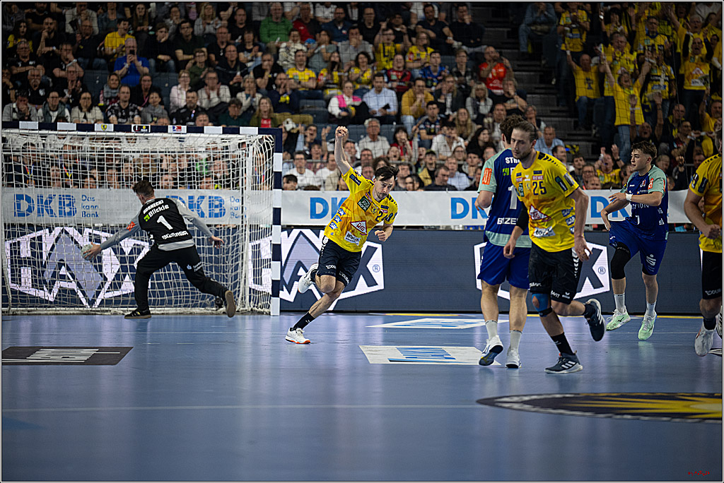DHB-Pokal Lidl-F4  Spiel um 3. Platz - Rhein-Neckar Löwen - HBW Balingen-Weilstetten; Köln, 13.04.2025