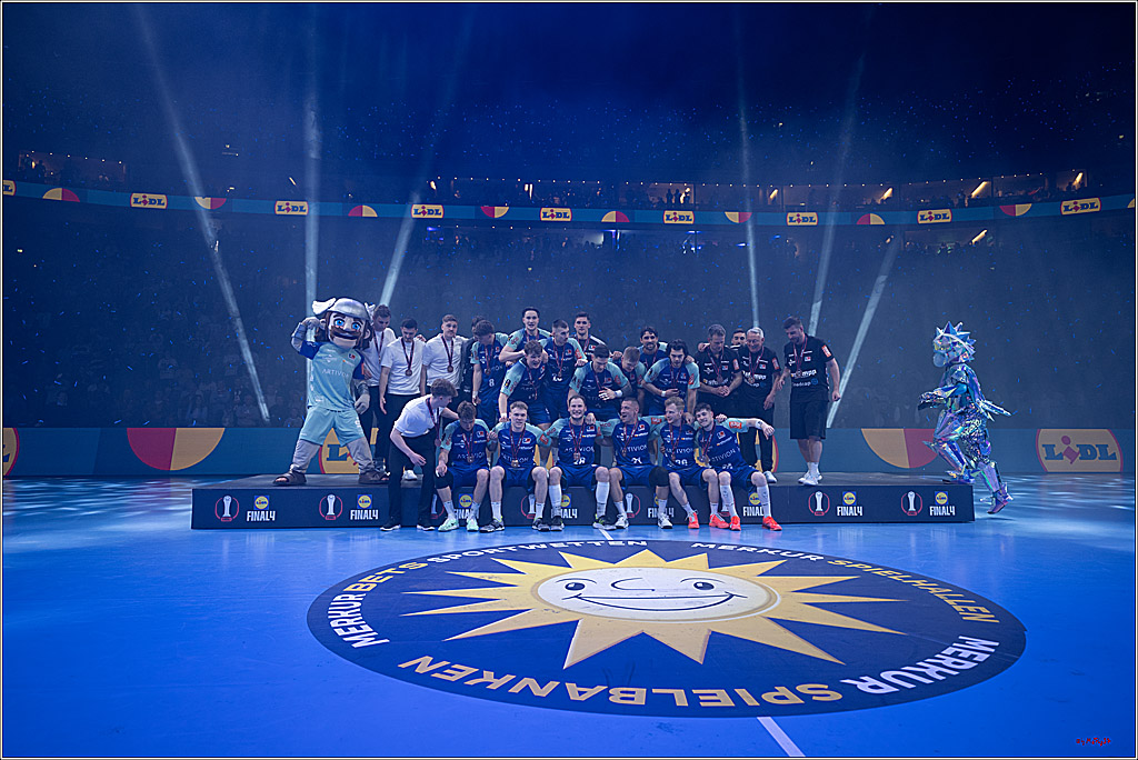 DHB-Pokal Lidl-F4  Spiel um 3. Platz - Rhein-Neckar Löwen - HBW Balingen-Weilstetten; Köln, 13.04.2025