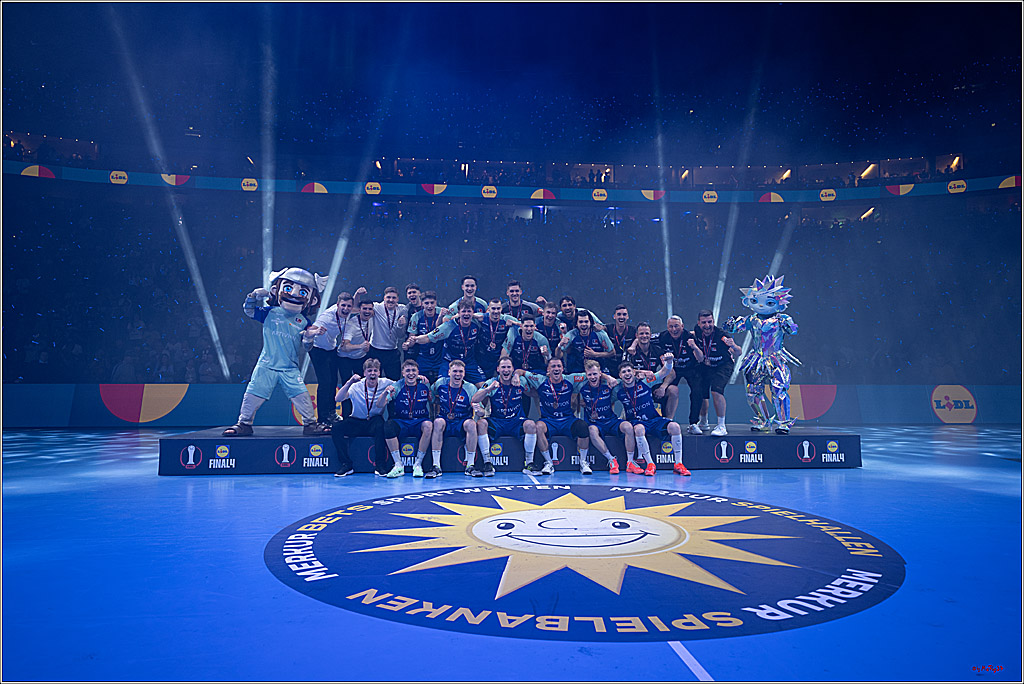 DHB-Pokal Lidl-F4  Spiel um 3. Platz - Rhein-Neckar Löwen - HBW Balingen-Weilstetten; Köln, 13.04.2025