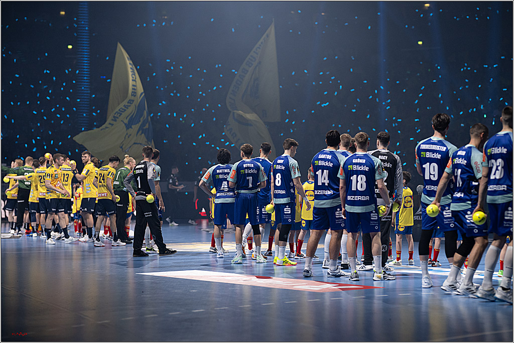 DHB-Pokal Lidl-F4  Spiel um 3. Platz - Rhein-Neckar Löwen - HBW Balingen-Weilstetten; Köln, 13.04.2025