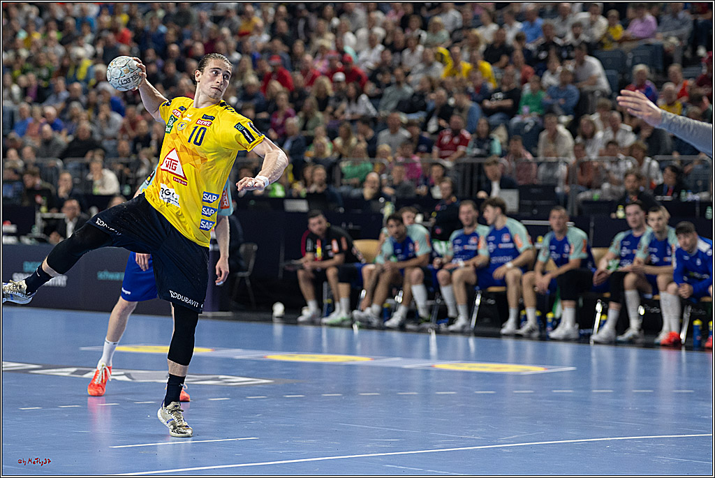 DHB-Pokal Lidl-F4  Spiel um 3. Platz - Rhein-Neckar Löwen - HBW Balingen-Weilstetten; Köln, 13.04.2025