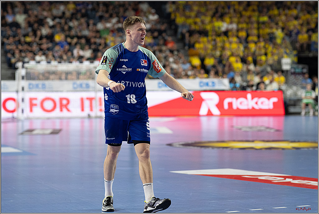 DHB-Pokal Lidl-F4  Spiel um 3. Platz - Rhein-Neckar Löwen - HBW Balingen-Weilstetten; Köln, 13.04.2025