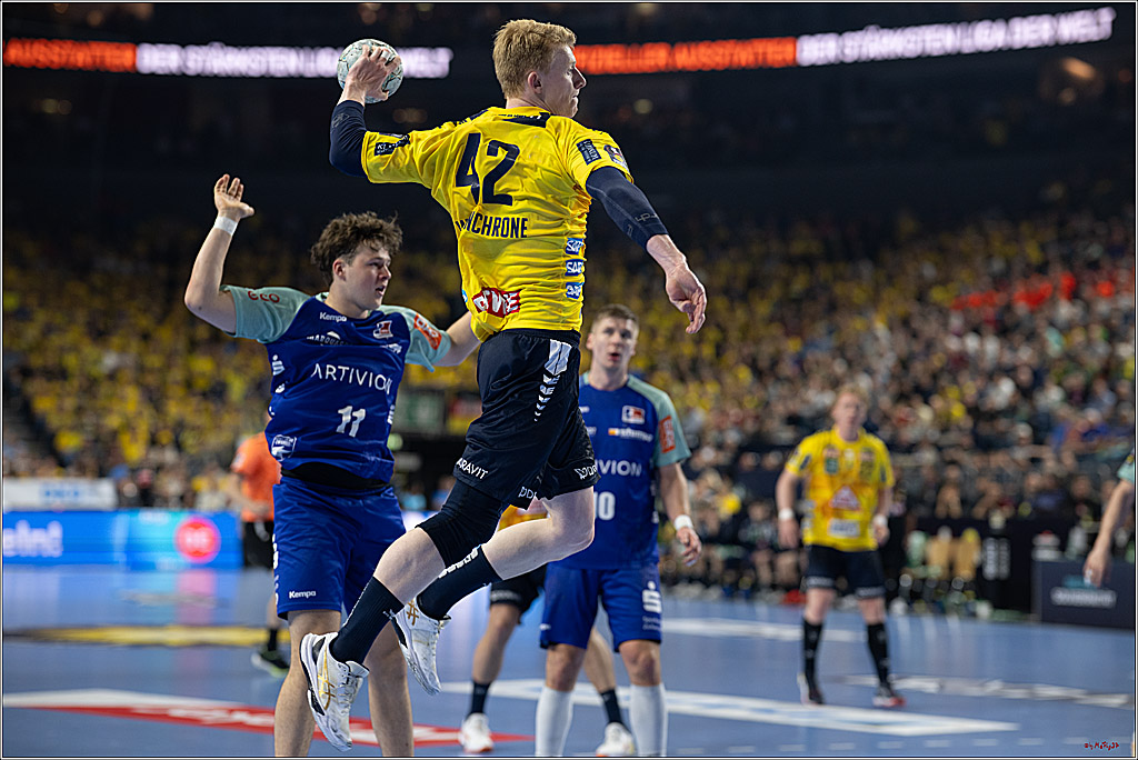 DHB-Pokal Lidl-F4  Spiel um 3. Platz - Rhein-Neckar Löwen - HBW Balingen-Weilstetten; Köln, 13.04.2025