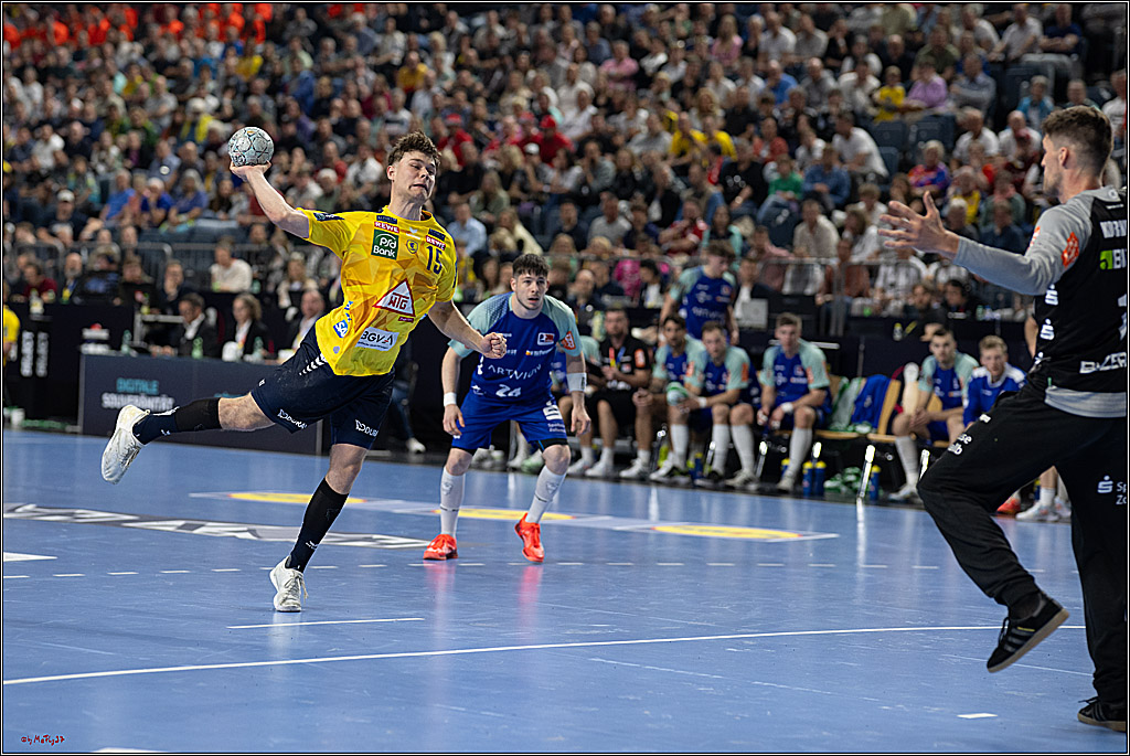 DHB-Pokal Lidl-F4  Spiel um 3. Platz - Rhein-Neckar Löwen - HBW Balingen-Weilstetten; Köln, 13.04.2025
