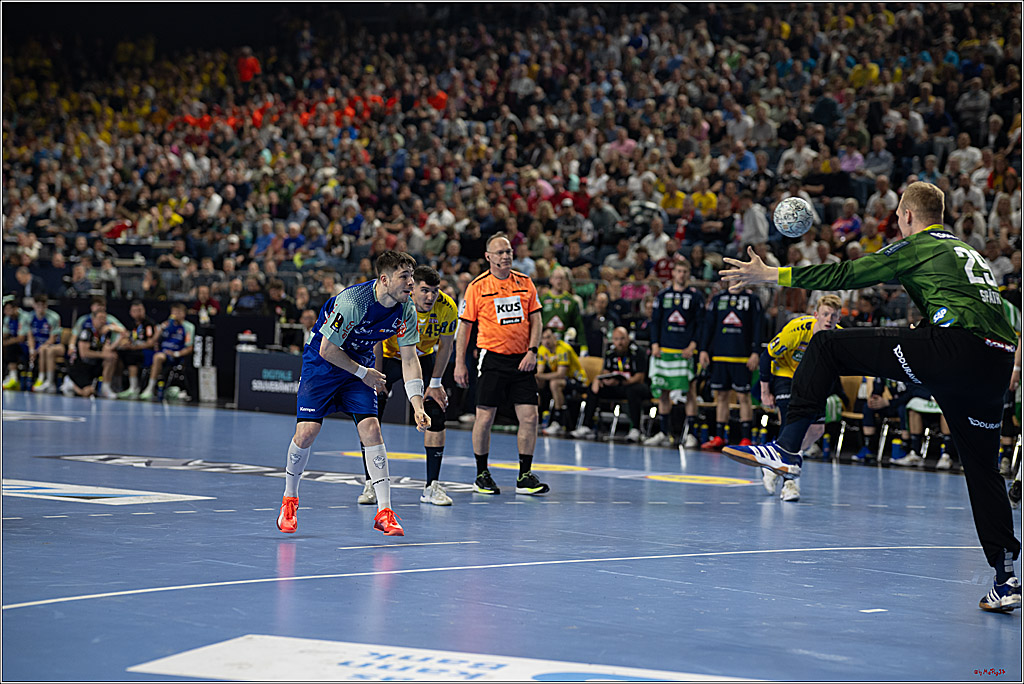 DHB-Pokal Lidl-F4  Spiel um 3. Platz - Rhein-Neckar Löwen - HBW Balingen-Weilstetten; Köln, 13.04.2025