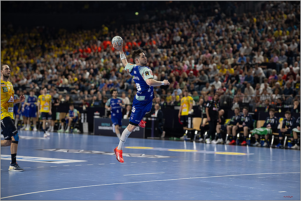 DHB-Pokal Lidl-F4  Spiel um 3. Platz - Rhein-Neckar Löwen - HBW Balingen-Weilstetten; Köln, 13.04.2025