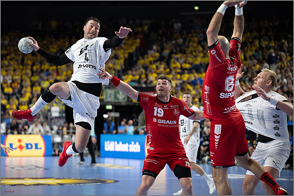 DHB-Pokal Lidl-F4  Finale - THW Kiel - MT Melsungen; Köln, 13.04.2025