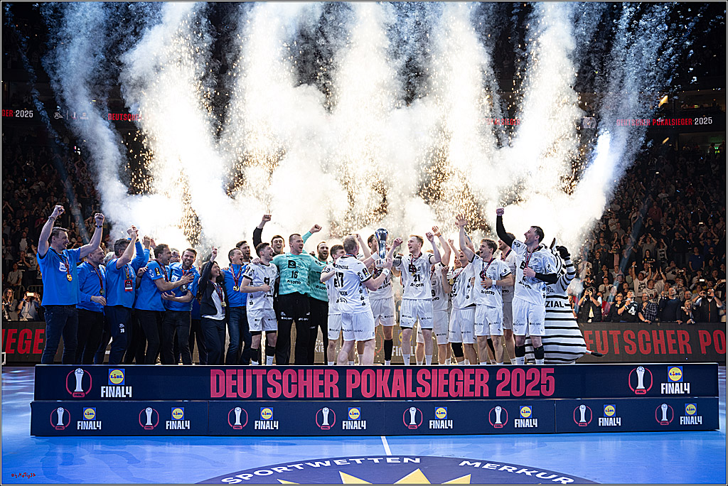 DHB-Pokal Lidl-F4  Finale - THW Kiel - MT Melsungen; Köln, 13.04.2025