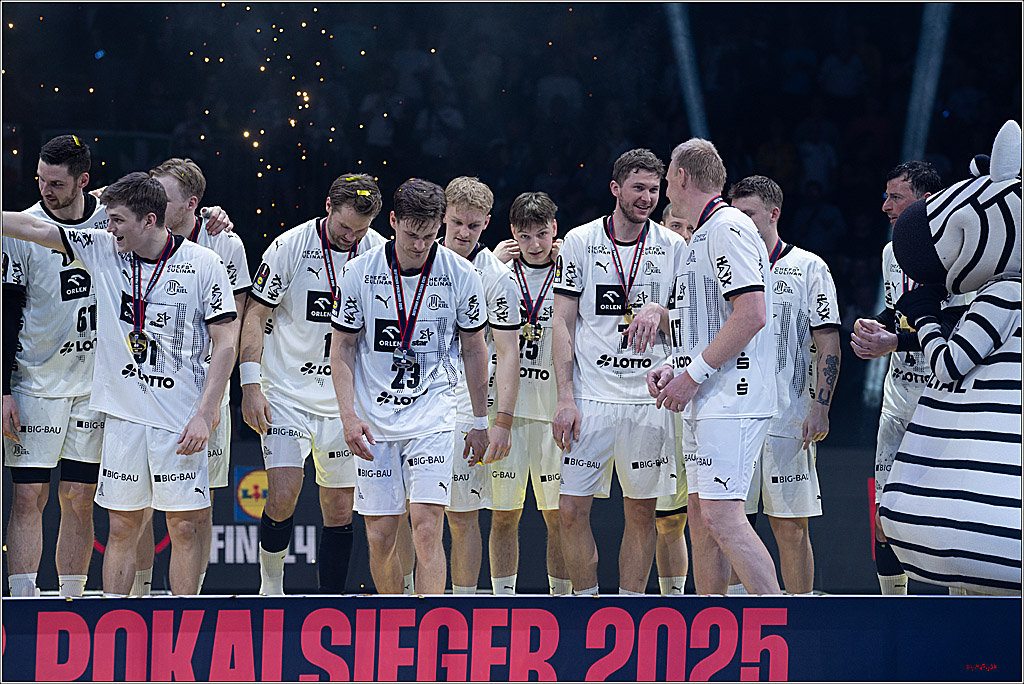 DHB-Pokal Lidl-F4  Finale - THW Kiel - MT Melsungen; Köln, 13.04.2025