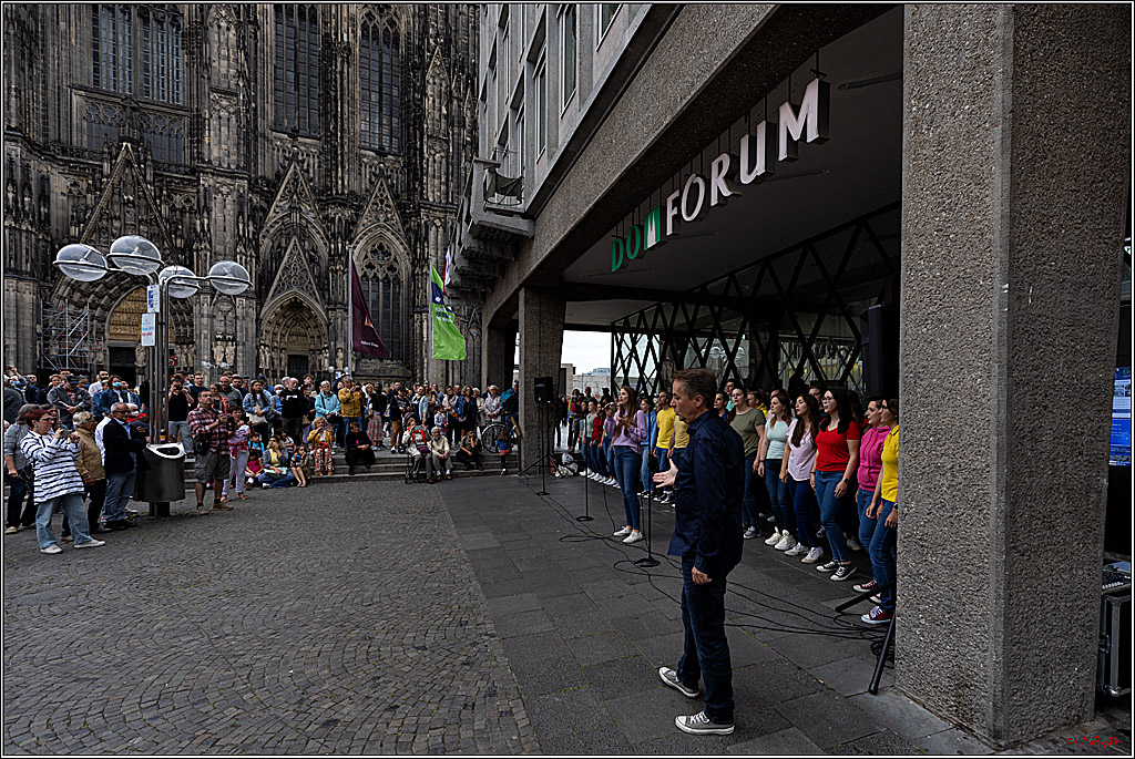 Open-Air-Benefizsingen am Kölner Dom, 10.07.2022